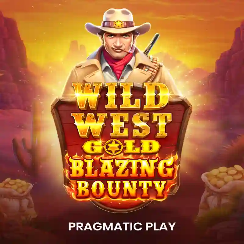 Wild West Gold Blazing Bounty slot game cover